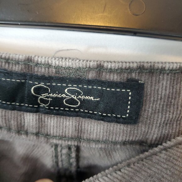 Jessica Simpson Forever Skinny Greyish Brown Corduroy Style Skinny Pants Sz 26R - Picture 6 of 14
